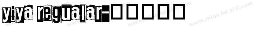 yiya regualar字体转换